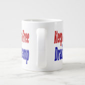 Behalt America Free Drain the Swamp Rot blau Jumbo-Tasse (Rückseite)