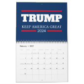 Behalt America Great 2024 Vote Kalender (Feb 2027)