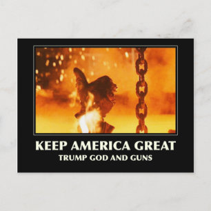 Behalt America Great Feiertagspostkarte