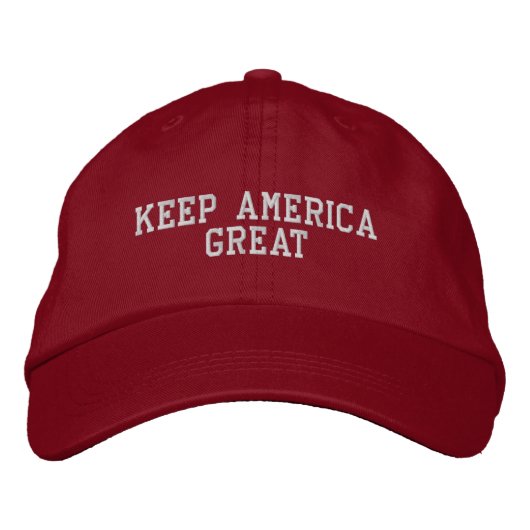 Behalt America Great KAG Donald Trump Bestickte Baseballkappe (Vorderseite)