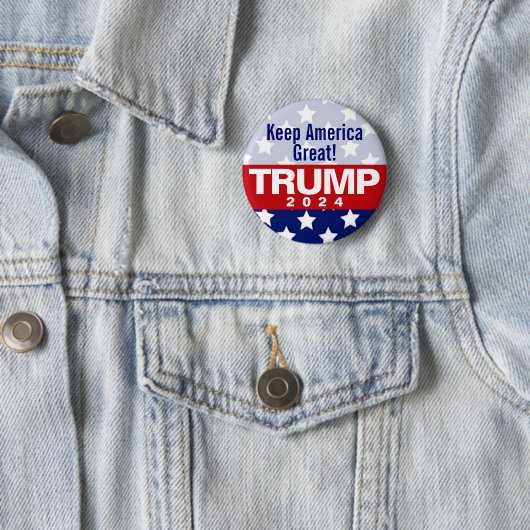 Behalt America Great Trump 2024 Button (Beispiel)