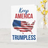 Behalt America Trumpless V Karte (Gelbe Blume)