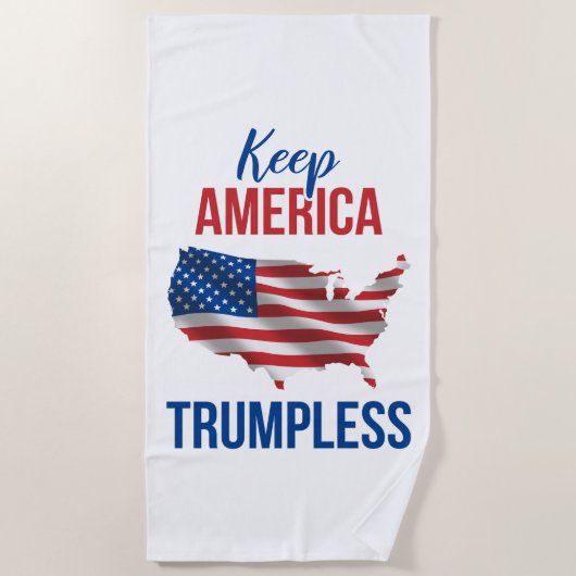Behalt America Trumpless V Strandtuch (Vorderseite)