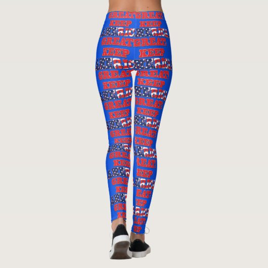 Behalt Amerika groß! Leggings (Rückseite)