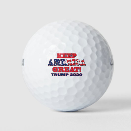 Behalt Amerika groß - Trump 2020 Golfball (Vorderseite)
