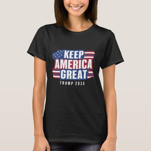 Behalt Amerika groß - Trump 2024" T-Shirt (Vorderseite)