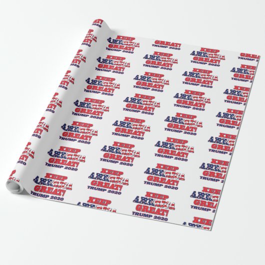 Behalt Amerika Großer Trump 2020 Geschenkpapier (Ungerollt)