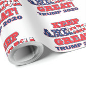 Behalt Amerika Großer Trump 2020 Geschenkpapier (Rolleneckpunkt)