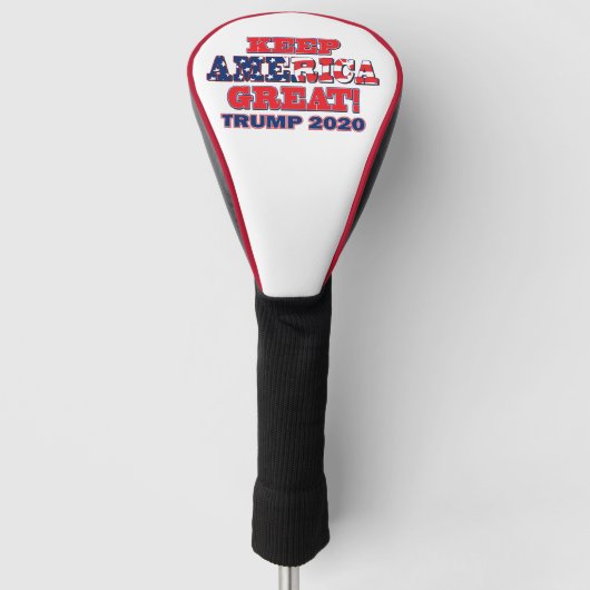 Behalt Amerika Großer Trump 2020 Golf Headcover (Vorderseite)