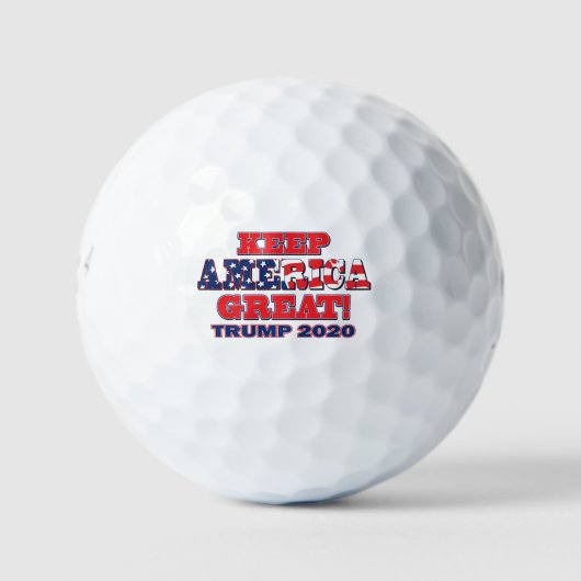 Behalt Amerika Großer Trump 2020 Golfball (Vorderseite)