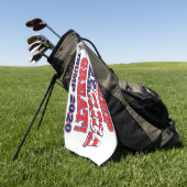 Behalt Amerika Großer Trump 2020 Golfhandtuch (Gras)