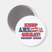 Behalt Amerika Großer Trump 2020 Magnet (Vorderseite/Rückseite)