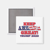 Behalt Amerika Großer Trump 2020 Magnet (Vorderseite/Rückseite)