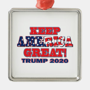 Behalt Amerika Großer Trump 2020 Ornament Aus Metall