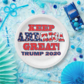 Behalt Amerika Großer Trump 2020 Pappteller (Party)