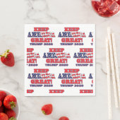 Behalt Amerika Großer Trump 2020 Serviette (Beispiel)