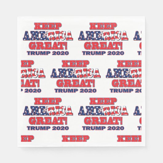 Behalt Amerika Großer Trump 2020 Serviette (Vorderseite)