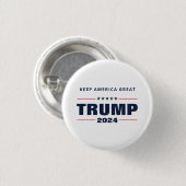 Behalt Amerika Großer Trump 2024 Button (Vorne & Hinten)