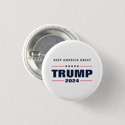 Behalt Amerika Großer Trump 2024 Button (Vorne & Hinten)