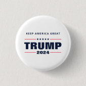 Behalt Amerika Großer Trump 2024 Button (Vorderseite)