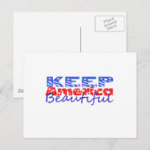 Behalt Amerika schön Postkarte (Vorne/Hinten)