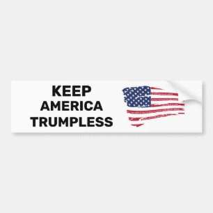 Behalt Amerika: Trumloser Autoaufkleber