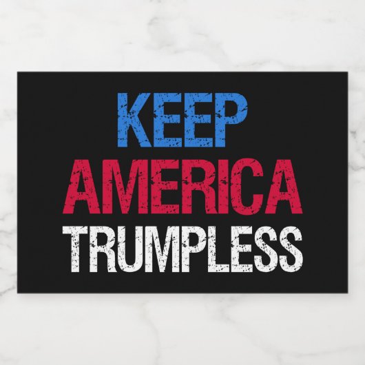 Behalt Amerika - Trumpf I Schaumweinetikett (Einzelnes Label)