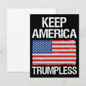Behalt Amerika: Trumpless III Einladung (Vorne/Hinten)