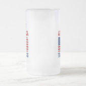 Behalt Amerika: Trumpless III Mattglas Bierglas (Mittel)