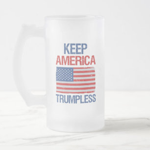 Behalt Amerika: Trumpless III Mattglas Bierglas