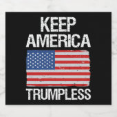 Behalt Amerika: Trumpless III Schaumweinetikett (Einzelnes Label)