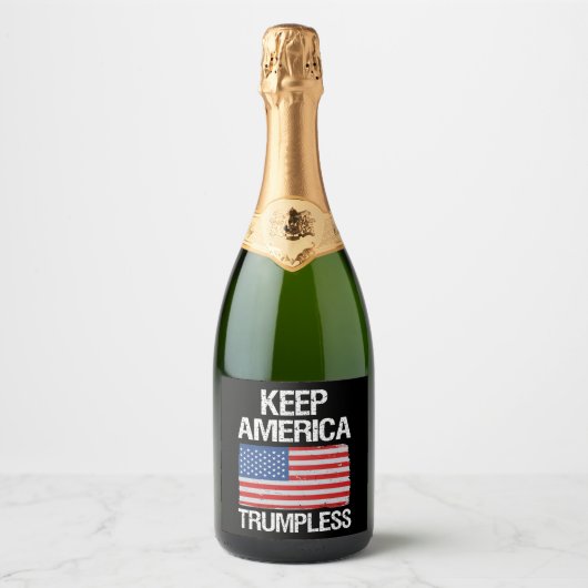 Behalt Amerika: Trumpless III Schaumweinetikett (Vorderseite)