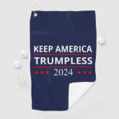 Behalt Amerika: Trumpless VII Golfhandtuch (Insitu)