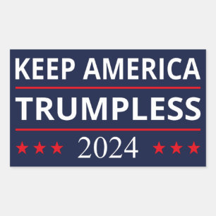 Behalt Amerika: Trumpless VII Rechteckiger Aufkleber