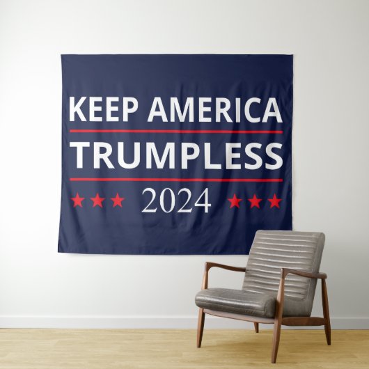 Behalt Amerika: Trumpless VII Wandteppich (Beispiel (Horizontal))