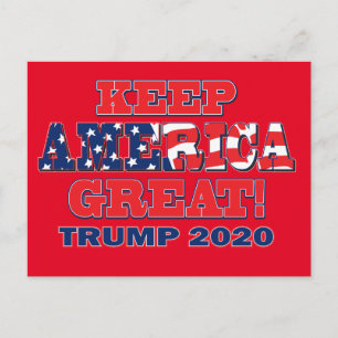 Behalt Amerika wieder groß Postkarte