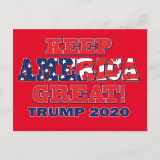 Behalt Amerika wieder groß Postkarte