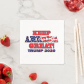 Behalt Amerika wieder groß Trump 2020 Serviette (Beispiel)