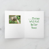 "Behalt, an/Dinge werden bald besser werden" Karte (Innenseite)