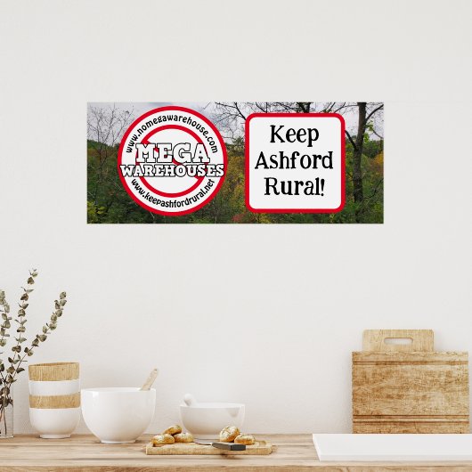 Behalt Ashford Rural | Keine Mega Warehouse Poster (Küche)