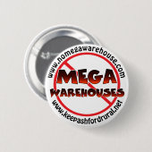 Behalt Ashford Rural Say No to Mega Warehouses Button (Vorne & Hinten)