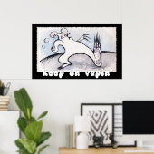 behalt auf Dämpfe' Poster (Heimbüro)