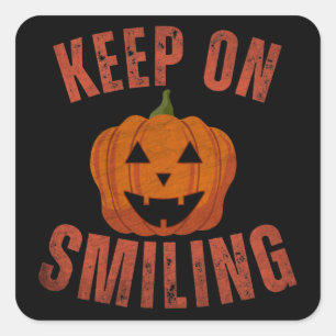 BEHALT AUF DEM KLEINEN HALLOWEEN GESCHENK QUADRATISCHER AUFKLEBER