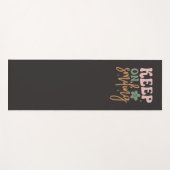 Behalt auf dem Lächeln inspirierender Zitate Yogamatte (Vorderseite (Horizontal))