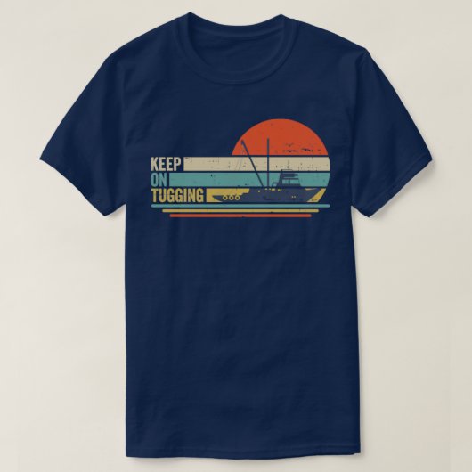 Behalt auf dem Schleppboot 1 T-Shirt (Design vorne)