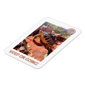 Behalt auf dem Weg zur Inspirationscoddiwoming-Tor Magnet (Linke Seite)