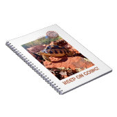 Behalt auf dem Weg zur Inspirationscoddiwoming-Tor Notizblock (Rechte Seite)