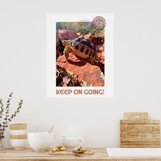 Behalt auf dem Weg zur Inspirationscoddiwoming-Tor Poster (Küche)