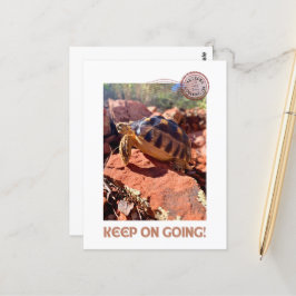 Behalt auf dem Weg zur Inspirationscoddiwoming-Tor Postkarte
