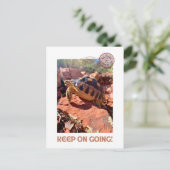 Behalt auf dem Weg zur Inspirationscoddiwoming-Tor Postkarte (Stehend Vorderseite)